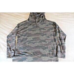 NWT Maurices Camo Cowl Drawstring Neck Pullover Long Sleeve Buttery soft Size XL